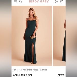 Birdy Grey Emerald green Crepe dress